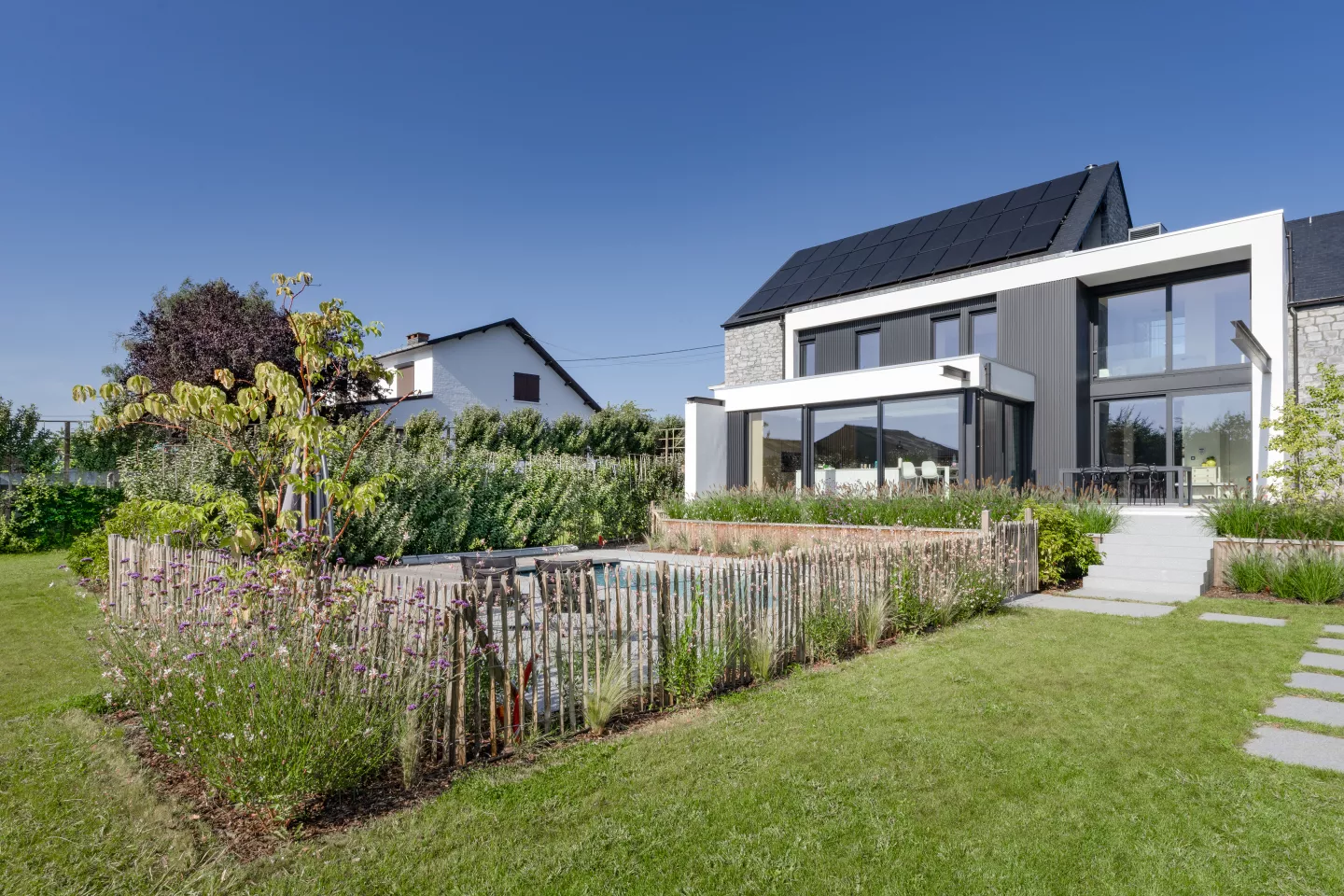 Création d'espace extérieur dans le jardin