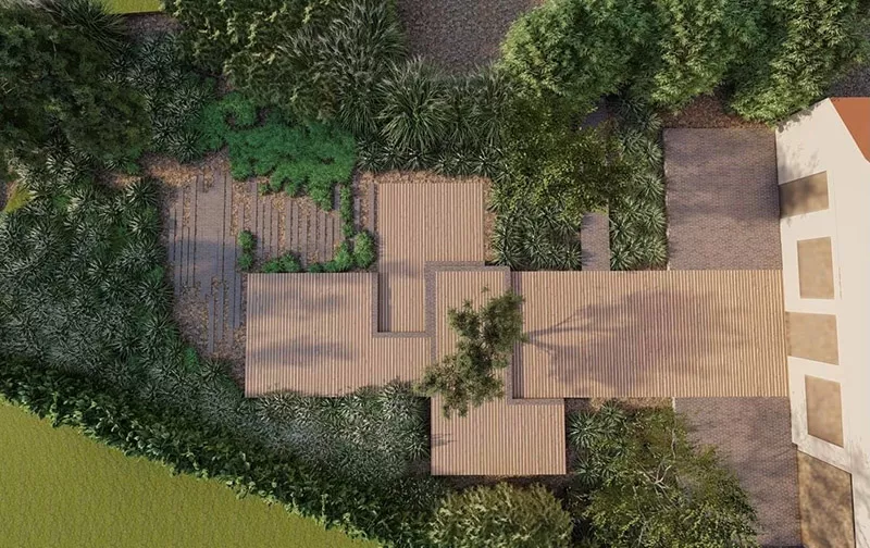 Les plans en 3D de notre architecte paysagiste chez Signé jean à Namur